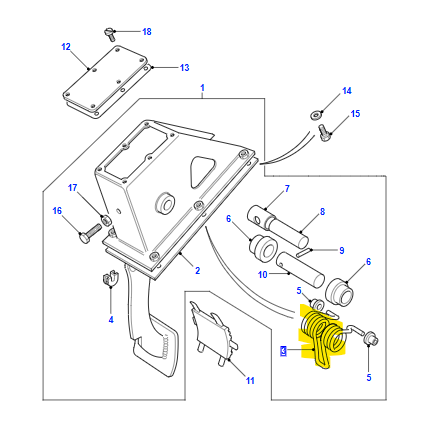CLUTCH PEDAL SPRING EDP7510L