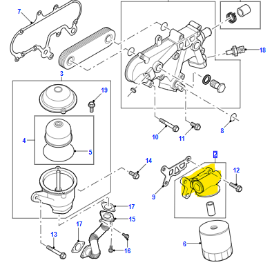 OIL FILTER SUPPORT LPY100160