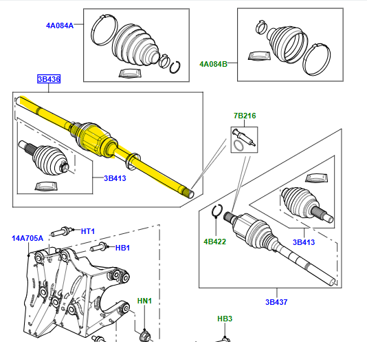 AXLE SHAFT FRONT RIGHT HAND LR137029
