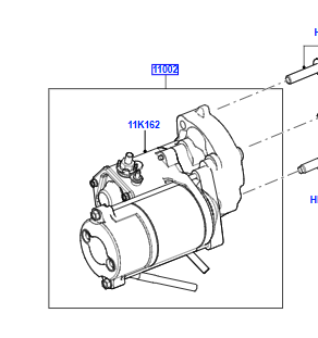 STARTER MOTOR 2.2L LR007372